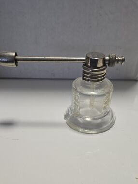 Vintage Clear Glass Bottle Atomizer with Metal Pump